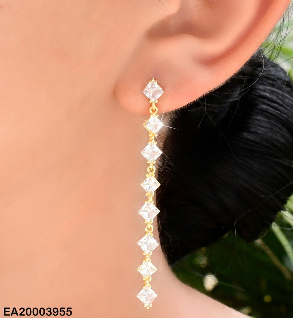 ARETES 8 ROMBOS ZIRCONIAS VERTICAL EE1825-296