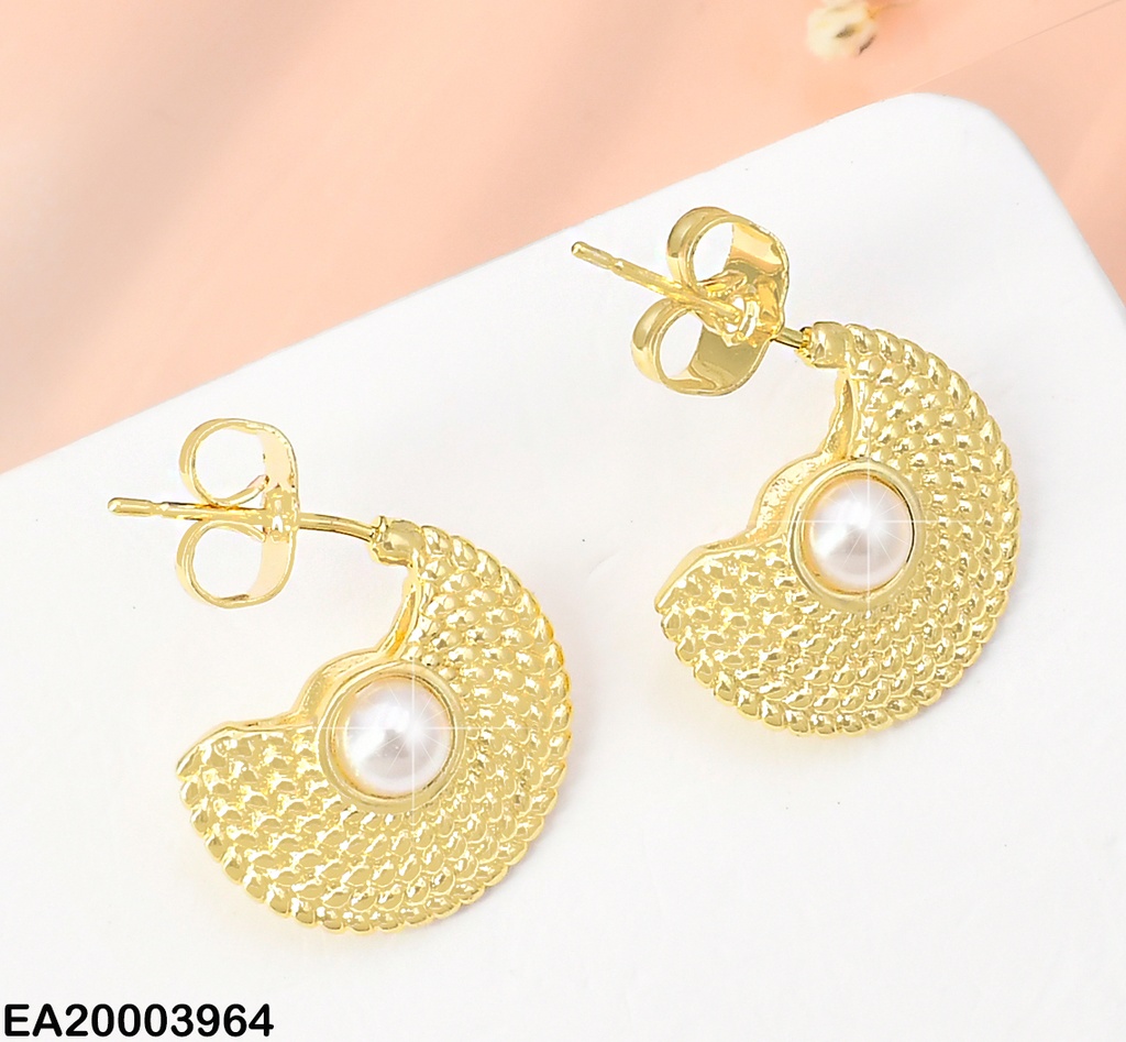 ARETES MEDIO ABANICO C/PERLITA CENTRO EE1733-3