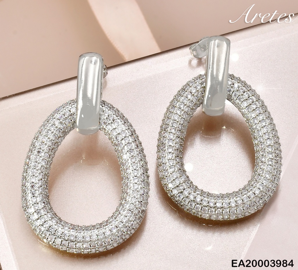 ARETES PLAT RECTANGULO / CROQUI GOTA ZIRC EE1950-268