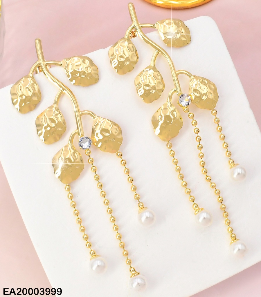 ARETES RAMITA INVERTIDA ZIRC.RD/PERLA EE2014-301