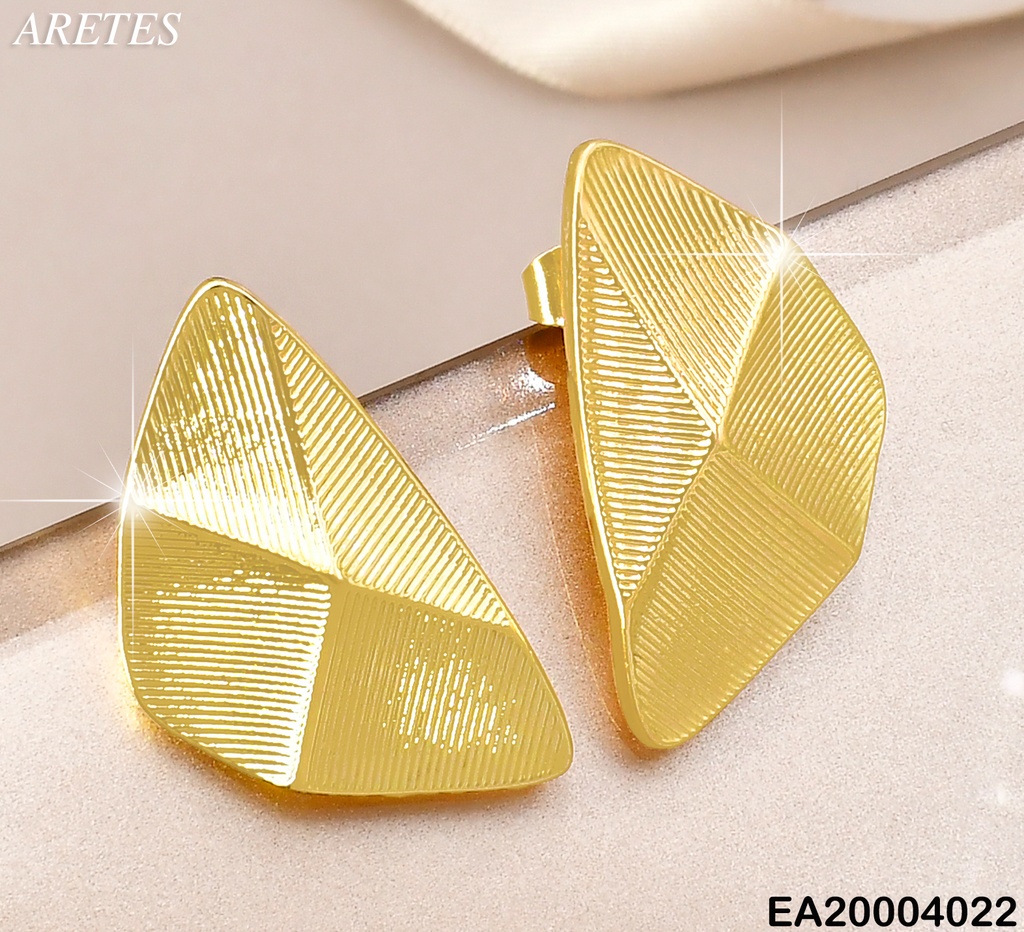 ARETES TRIANGULOS RELIEVES/RAYADOS EE2084-301