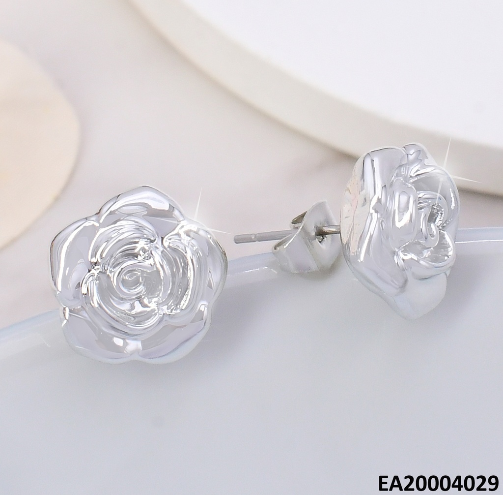 ARETES PLATEADOS ROSA EE2107-301