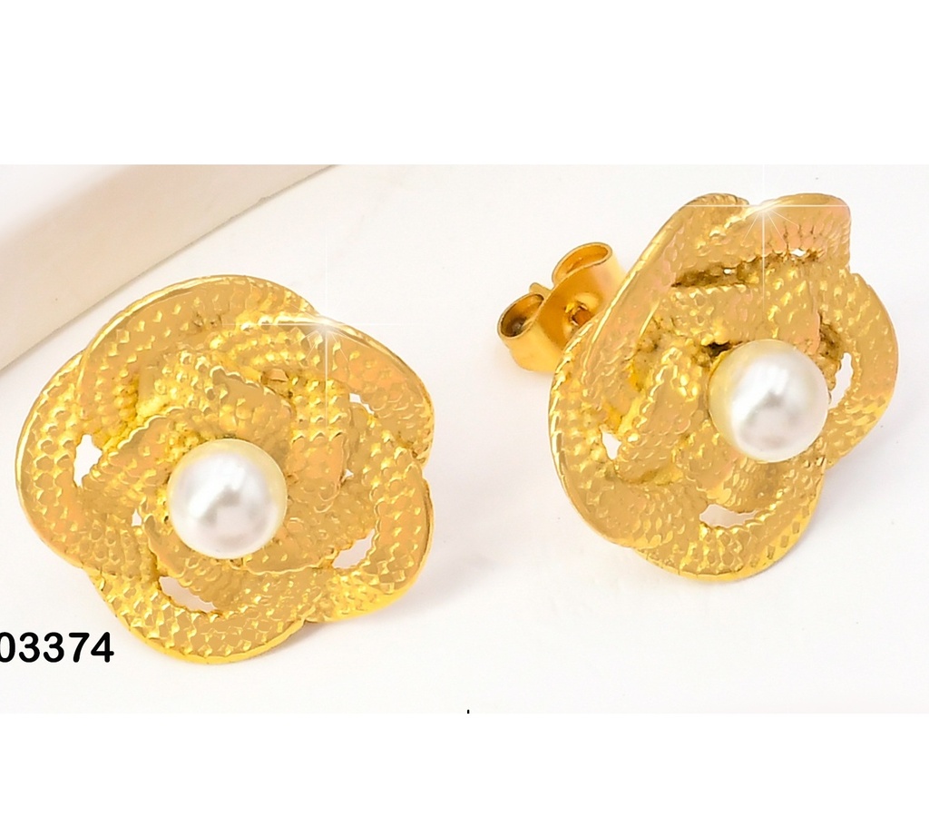 ARETES FLORES PET.PUNTEADOS-ENTRELAZ.VD084342-113