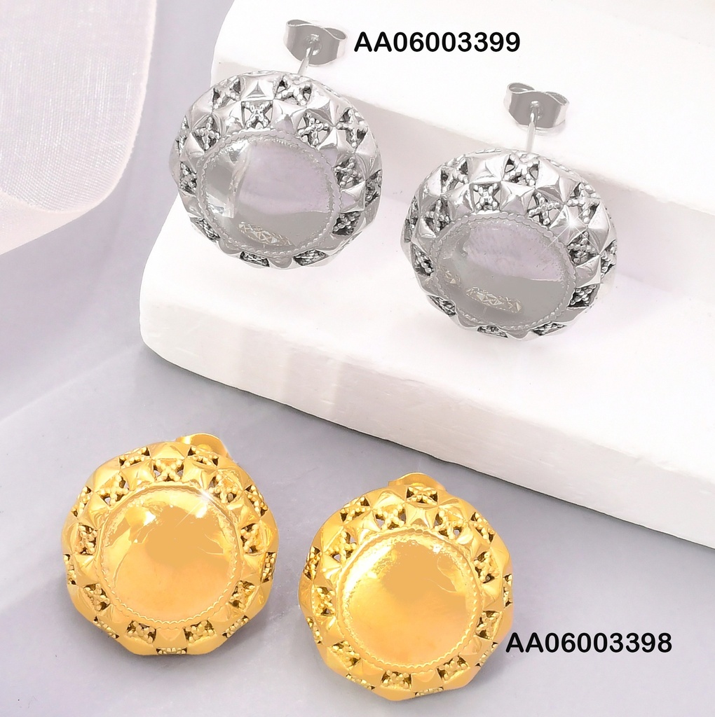 ARETES PLAT.RD TRIANGULOS CALADOS BORDES VD085041-113