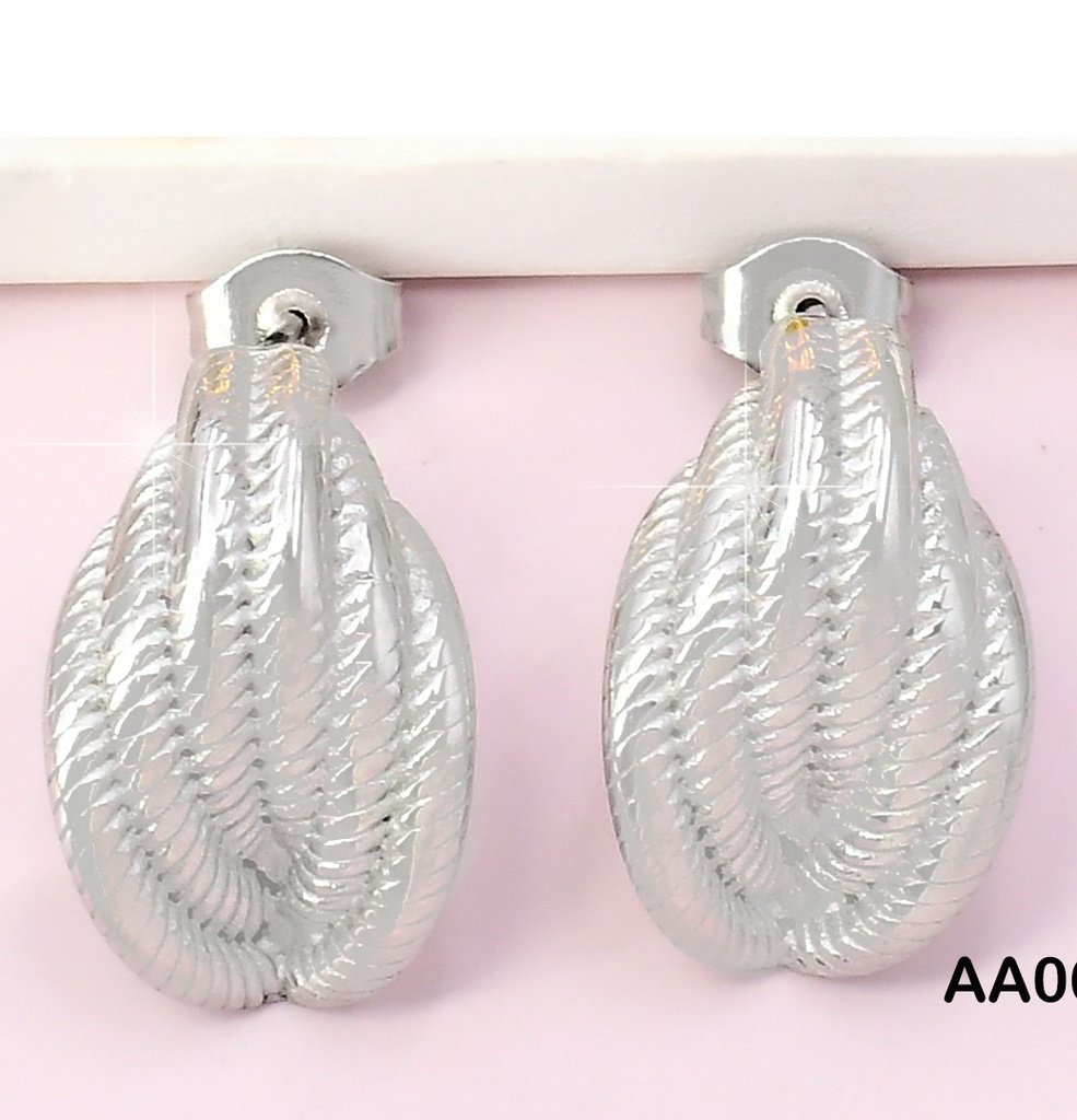 ARETES PLAT. GOTAS C/CANALES PUNTEADOS VD085070-113