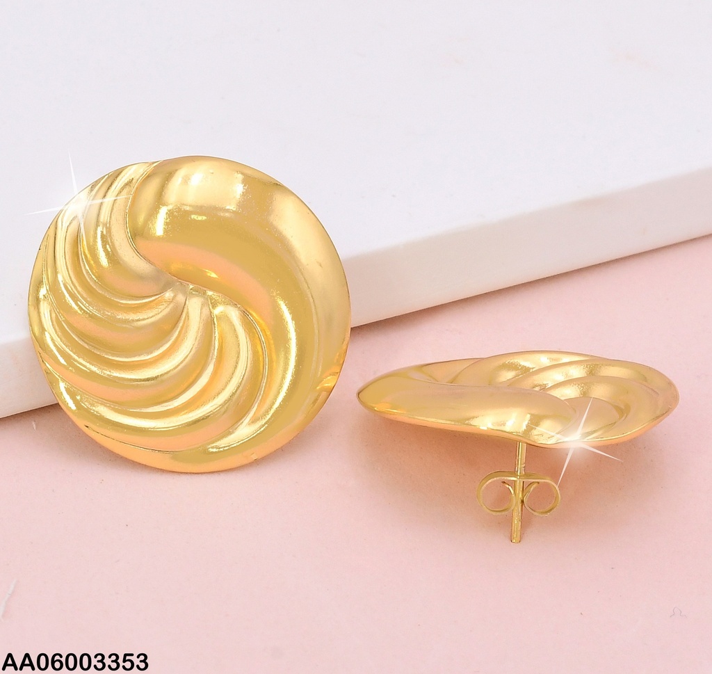 ARETES PLACA RD LISA/ESPIRAL EA1155-270