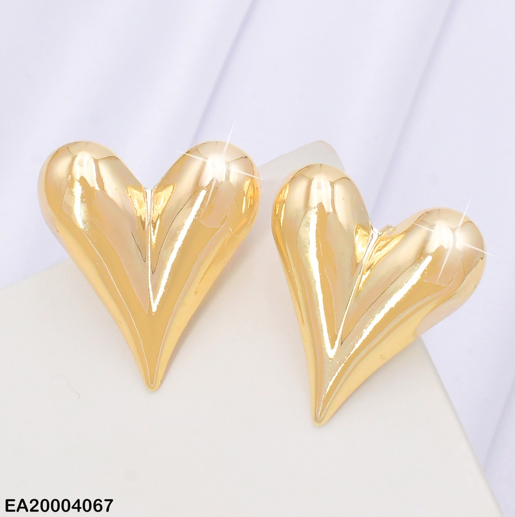 ARETES CORAZON ALARGADO INFLADO EE2233-9