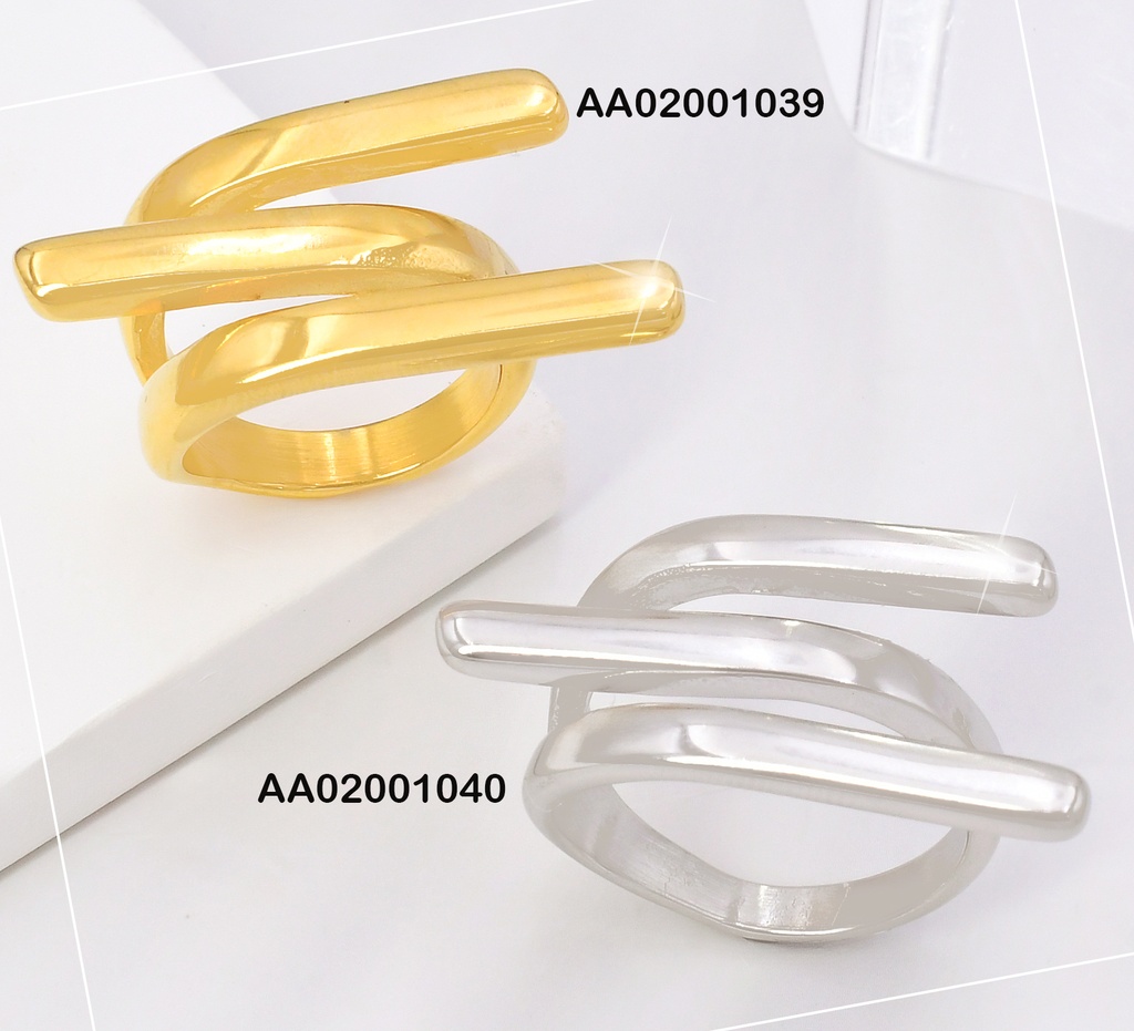 ANILLO PLAT. FORMA HEBILLA 084199-113
