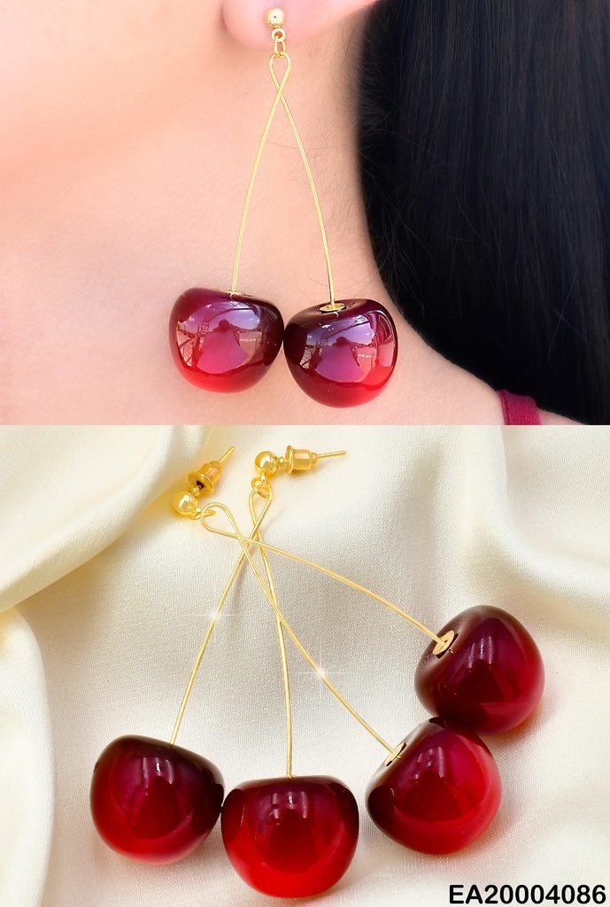 ARETES LARGOS C/CEREZAS 003K9136-831