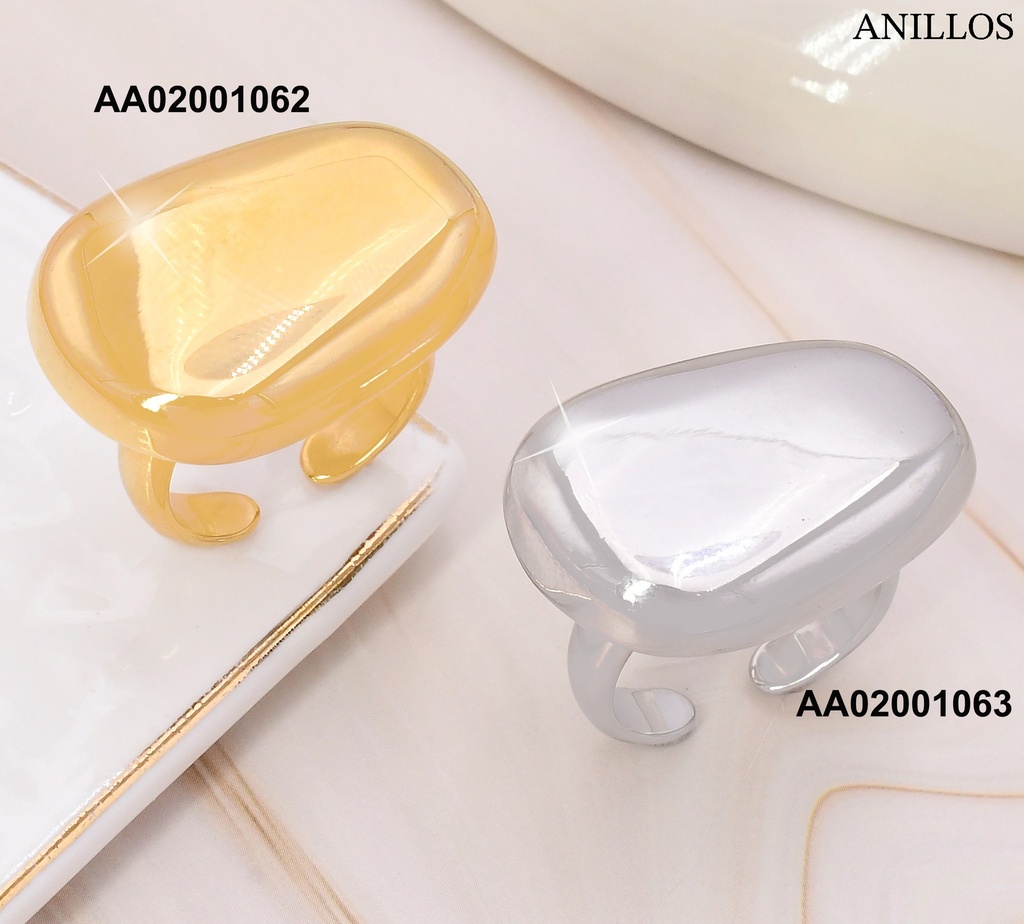 ANILLO AJUST. RECTANGULO HORIZ.LISO IRREGULAR RA407-305