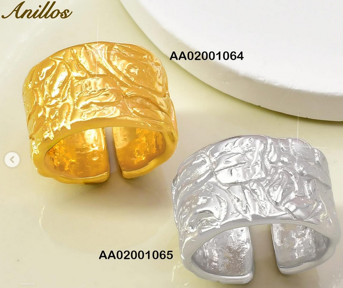 ANILLO ANCHO C/GRABADOS PIEDRA RA479-305