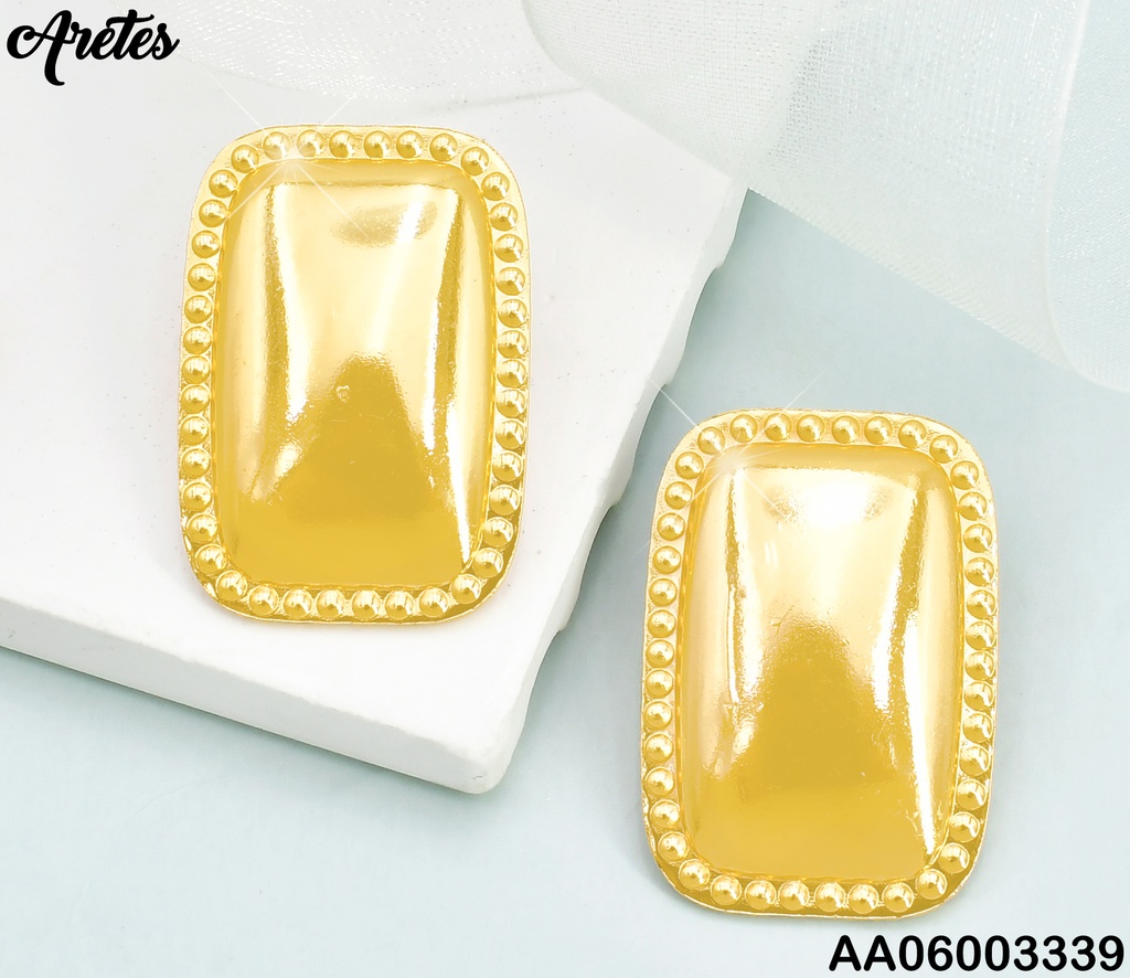 ARETES RECTANGULAR PUNTEADO ALREDEDOR EA1140-270