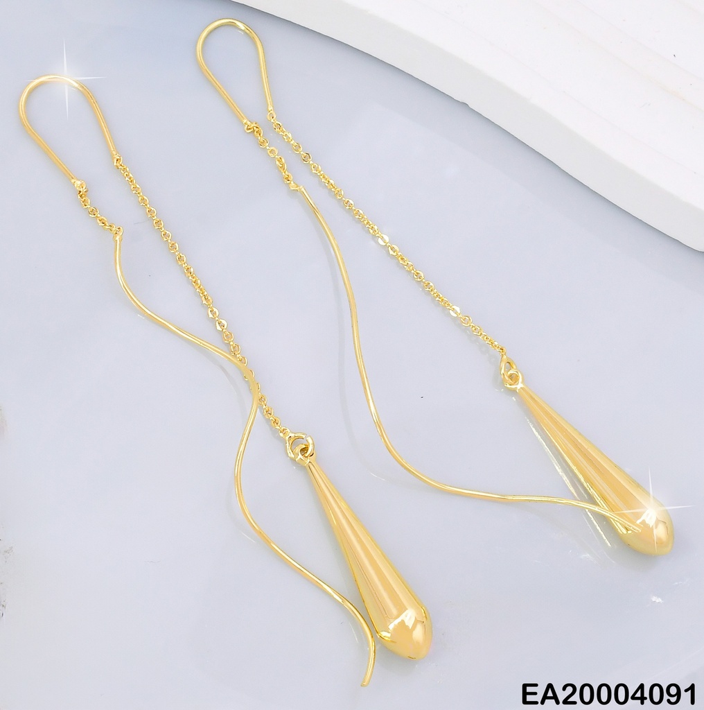 ARETES VIOLADORAS GOTA ALARGADA COLGANTE  DOR EE2053-9
