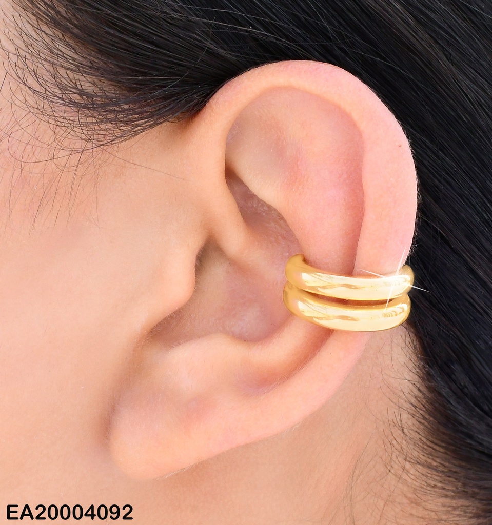 ARETES EAR CUFF DOBLE LINEAS LISAS HORIZ.EE2054-284