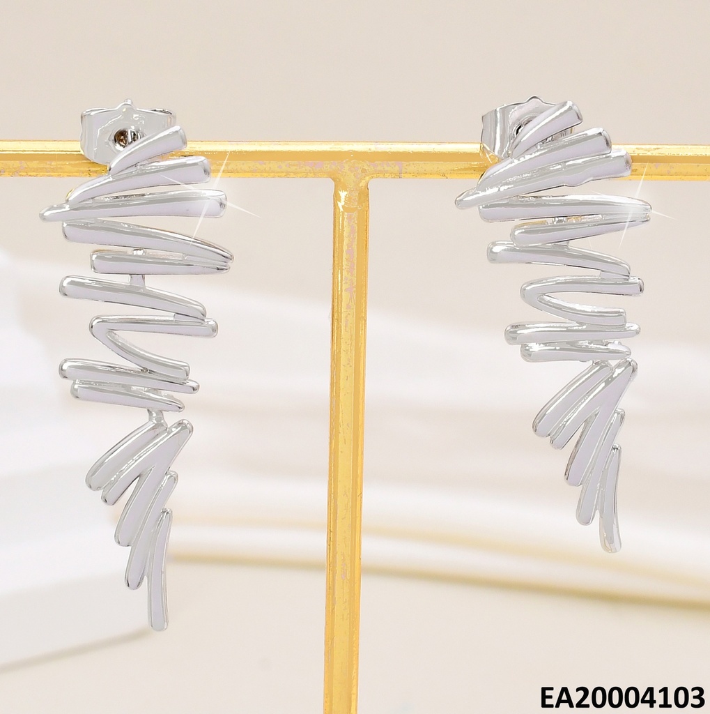 ARETES PLAT. LISA EN ZIGZAG EE2064-284