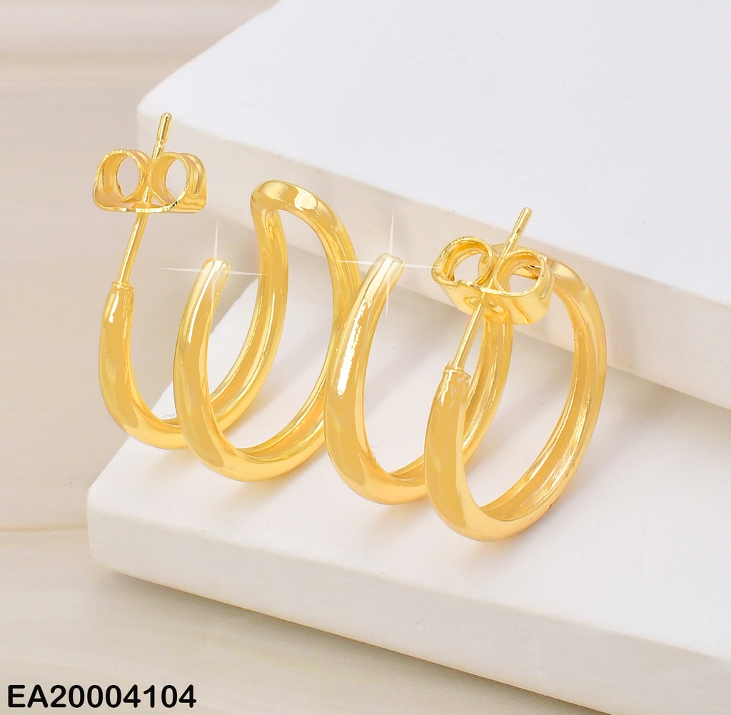 ARETES DORADO DOBLE "C" EE2065-284