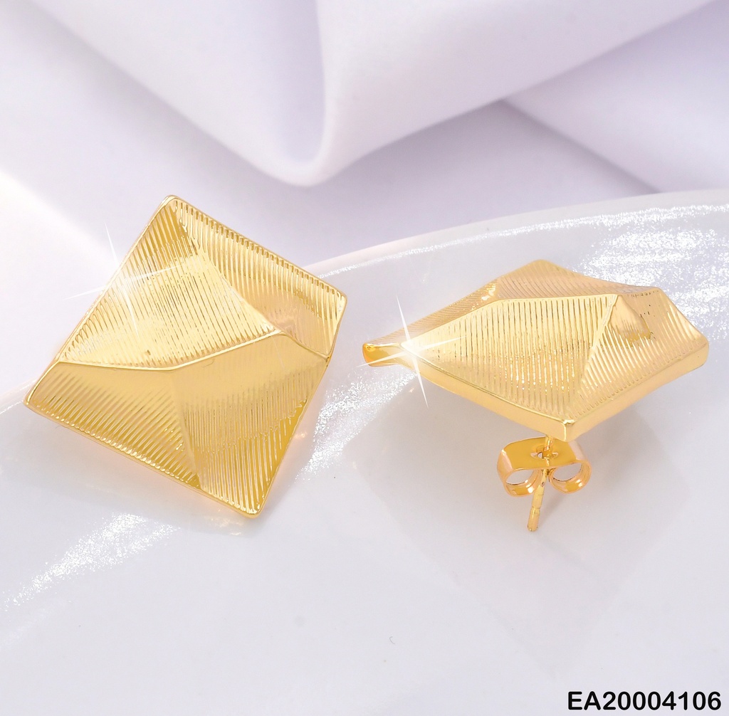 ARETES DOR ROMBO IRREGULAR EE2082-301