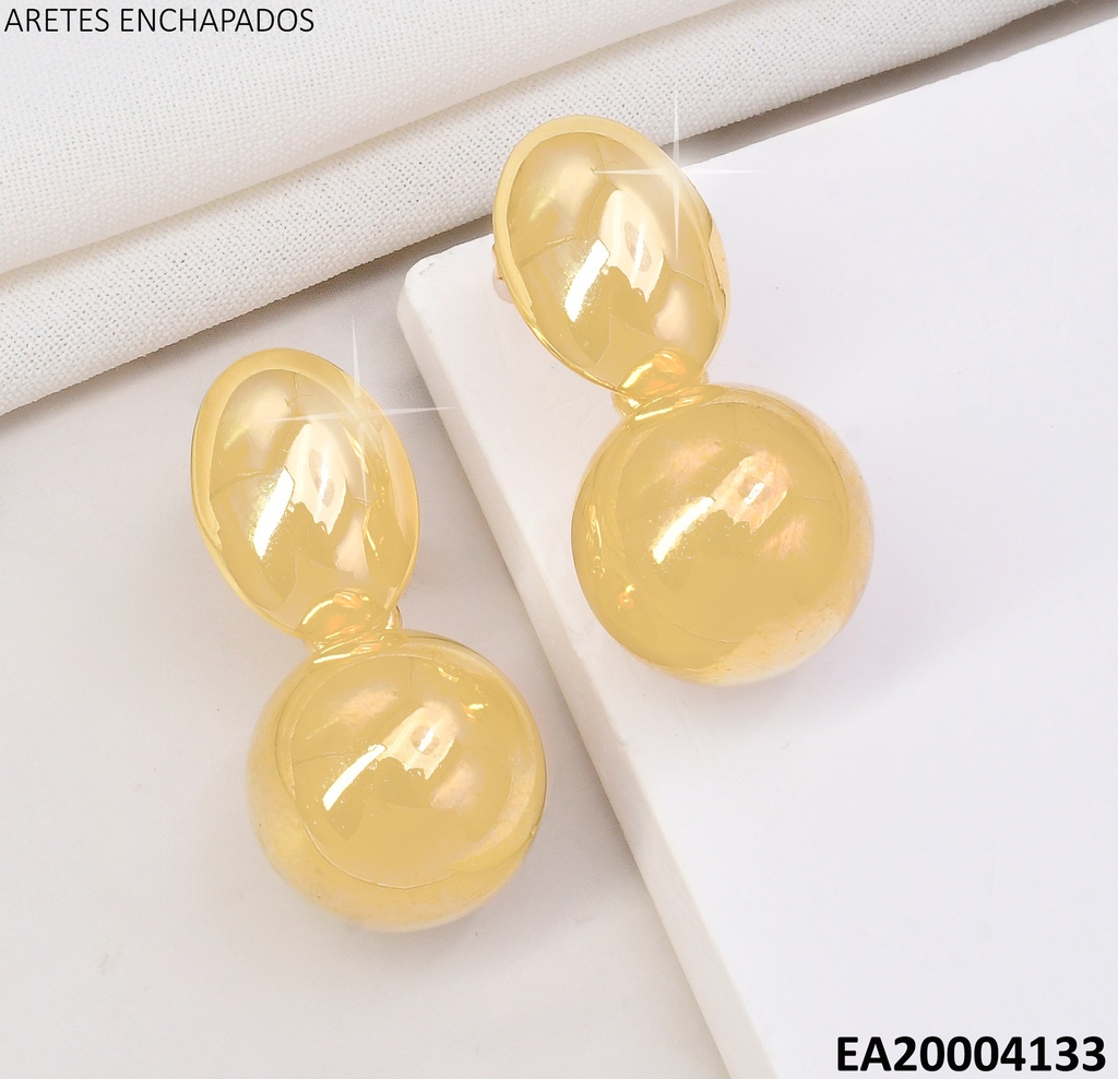 ARETES OVALO C/PELOTA COLGANTE EE2182-301
