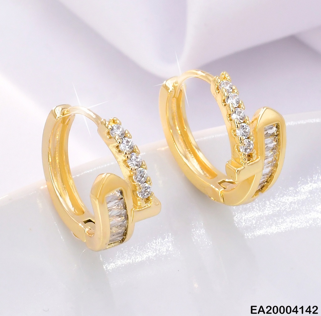 ARETES HUGGIES LINEA ZIRC RD/LINEA ZIRC RECT.EE2204-3