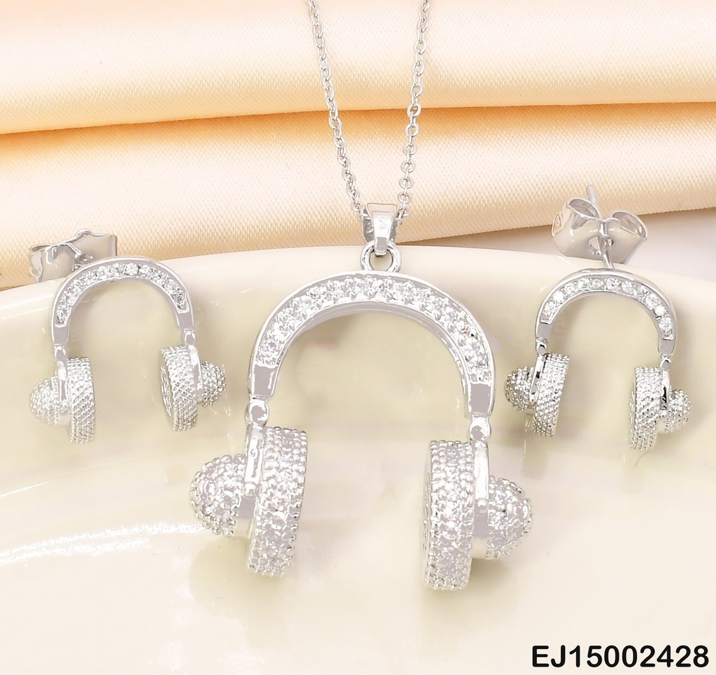 SET PLAT.AUDIFONOS OVER-EAR ZIRC SE754-3