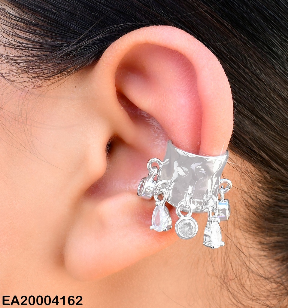 ARETES EAR CUFF PLAT.C/GOTAS ZIRC.COLGANTES EE2242-294