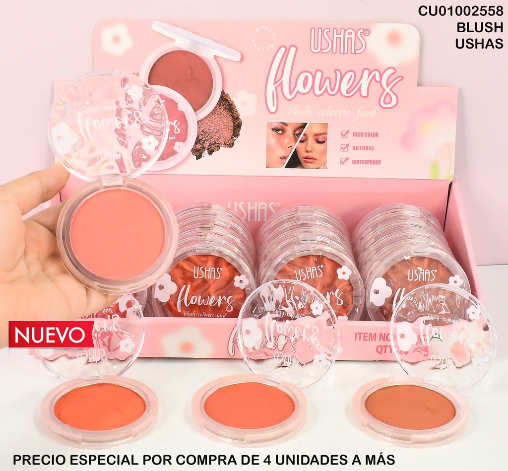 BLUSH FLOWERS USHAS UF060A TONOS SURTIDOS