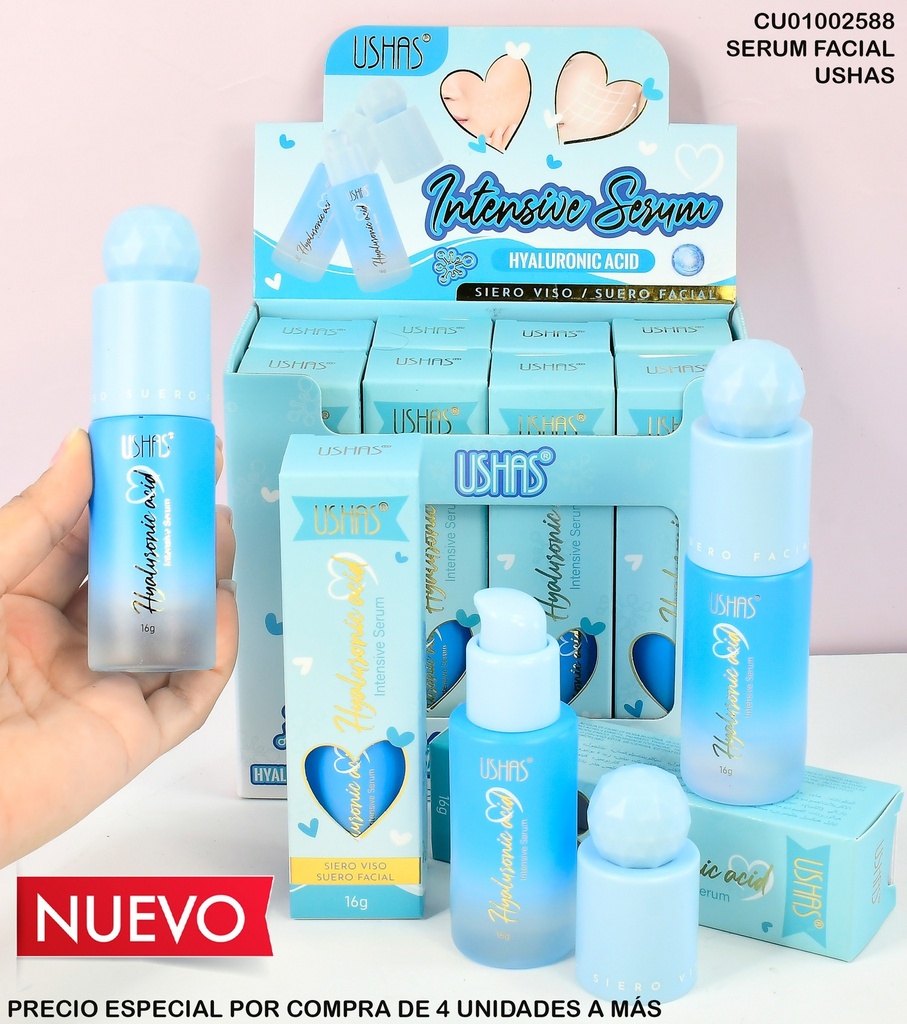 SERUM FACIAL ACIDO HYALURONICO USHAS HA511