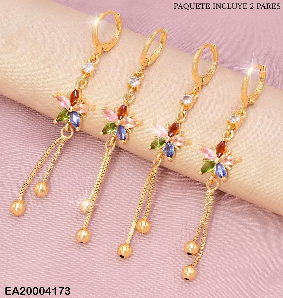 PAQ.2 PARES ARETES HUGGIES LARGOS SURT. DOR./PLAT.