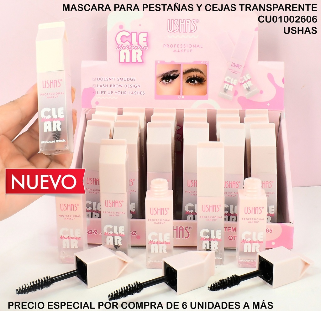 MASCARA PESTAÑAS CLEAR USHAS UC065