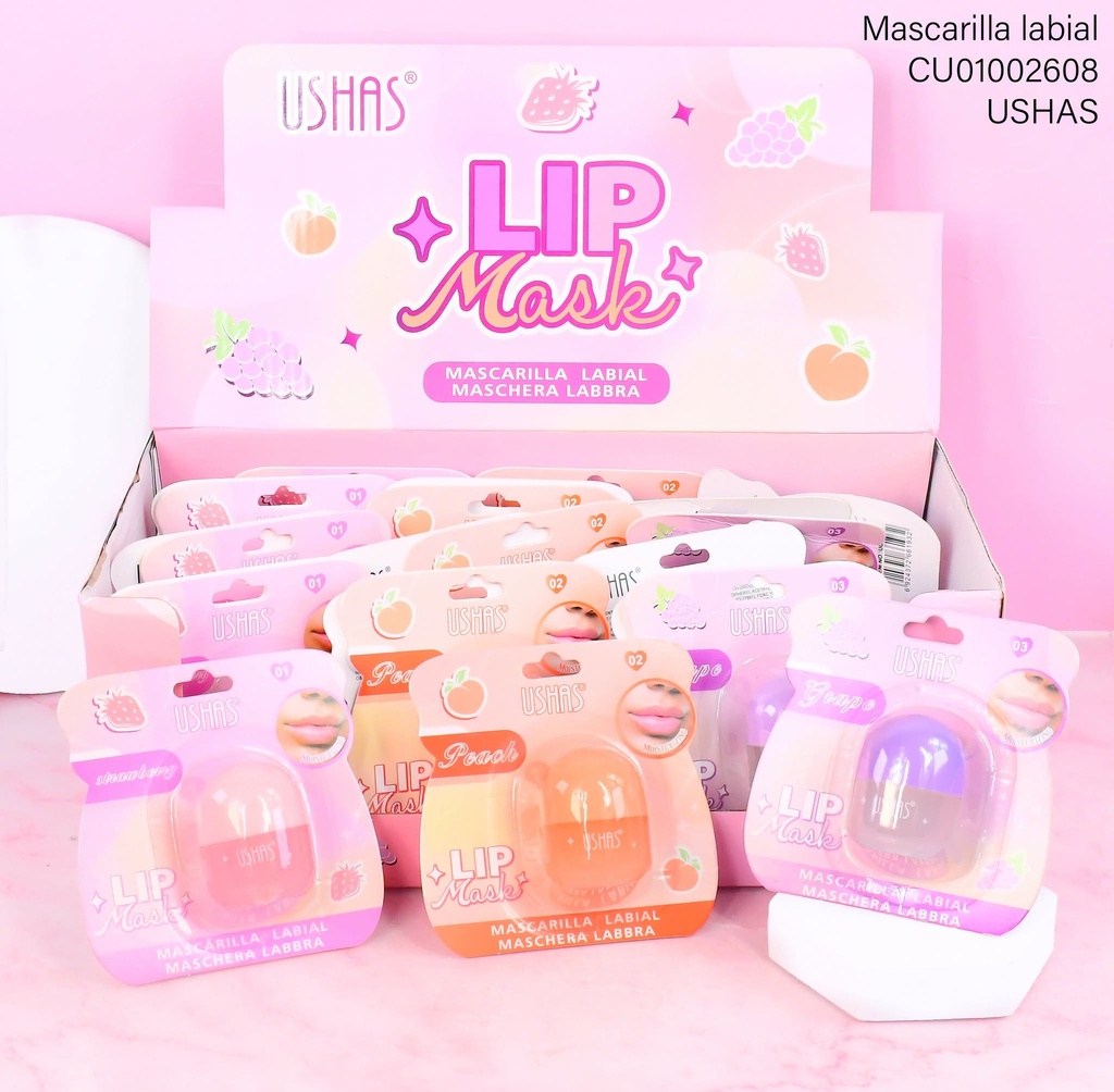 MASCARA LABIAL USHAS FRUTAL SURTIDOS UC014F