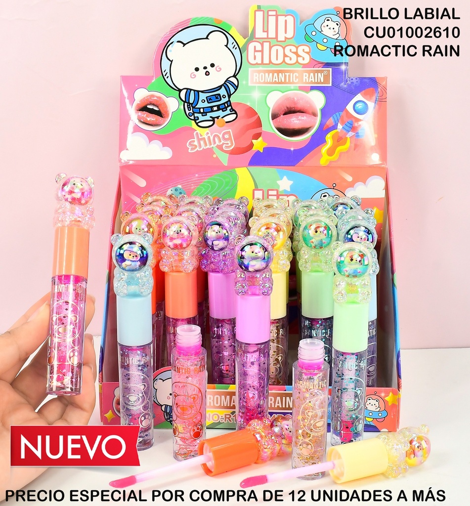 LIPGLOSS OSITO ROMANTIC RAIN SURTIDOS R1099