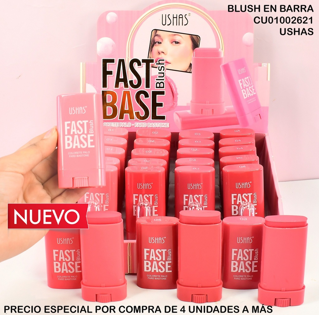 BASE FAST BLUSH UHAS TONOS SURTIDOS UC079