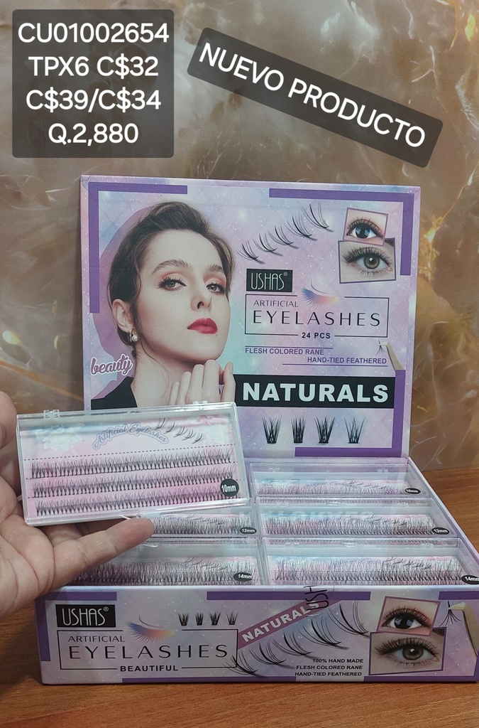 PESTAÑAS USHAS BEAUTY NATURAL CT535