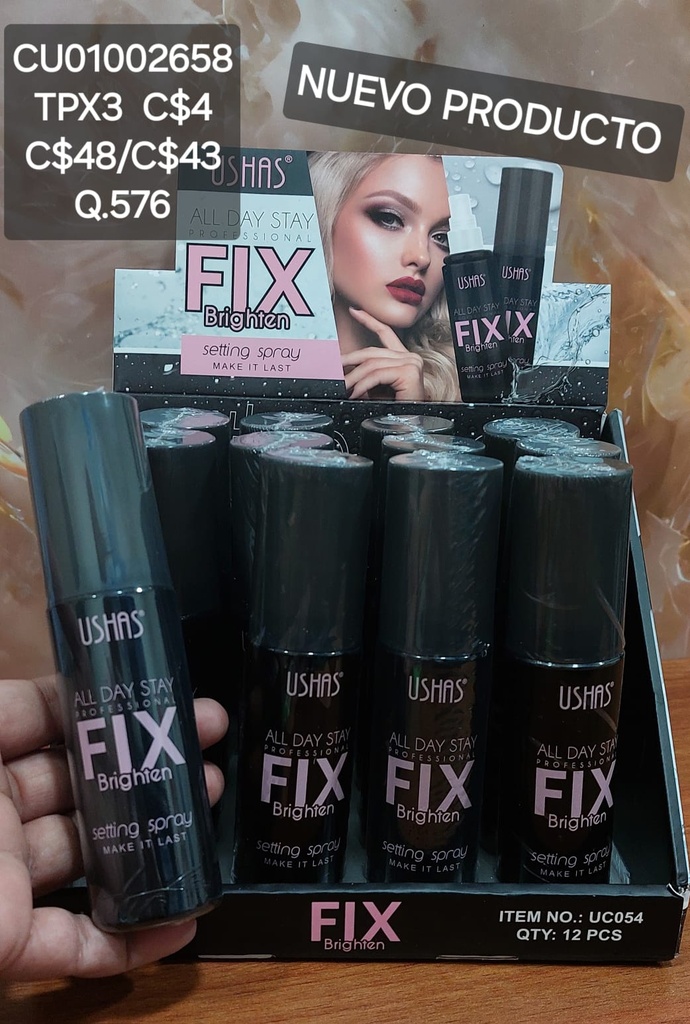 SPRAY SELLADOR DE MAQUILLAJE FIX USHAS UC054