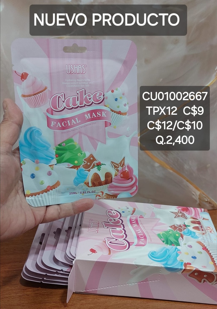 MASCARILLA FACIAL USHAS CAKE HA440