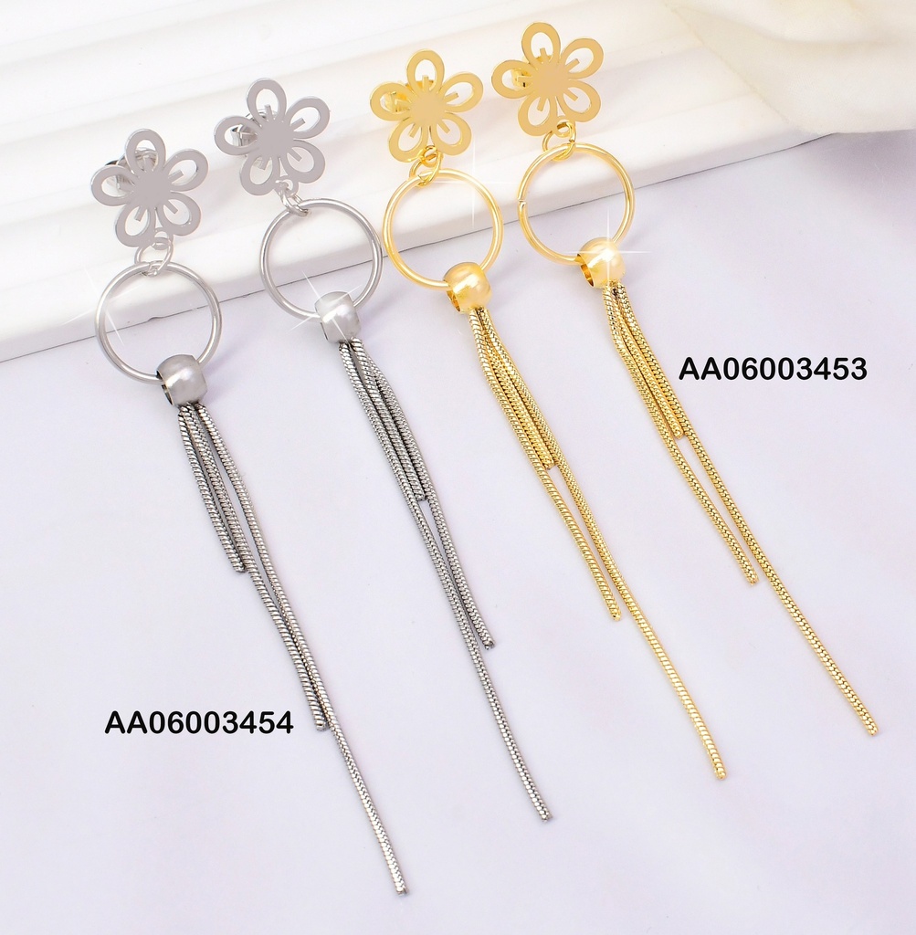 ARETES FLOR CALADA/CIRCULO/3 LINEAS K3134-123