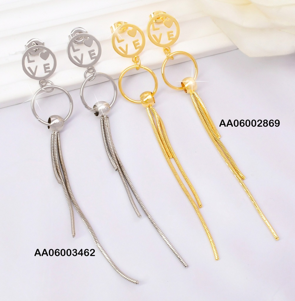 ARETES PLAT.LOVE/CIRCULO/3 LINEAS K6825-123