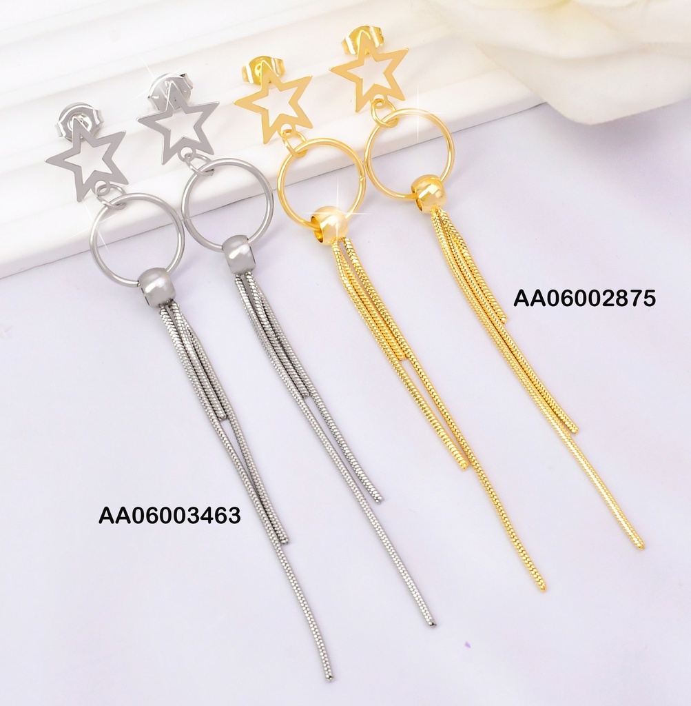 ARETES PLAT.CROQUI ESTRELLA/CIRCULO/3 LINEAS K6824-123