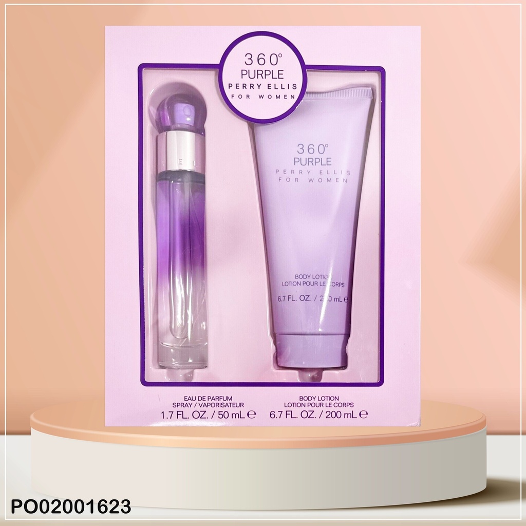 SET PERFUME 360 PURPLE PERRY ELLIS FOR WOMEN EDP