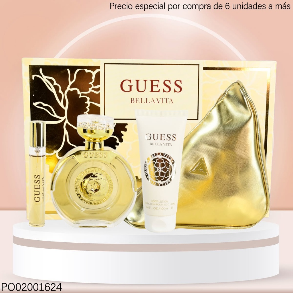 SET PERFUME GUESS BELLA VITA 3 PCS  EDP (COSMETIQUERA)