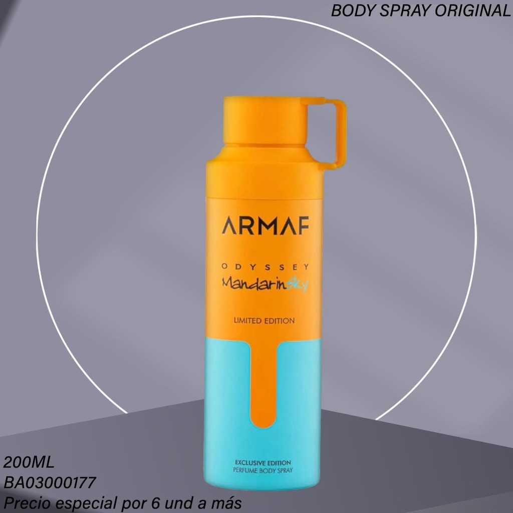 BODY  SPRAY ARMAF ODYSSEY MANDARIN SKY 200ML