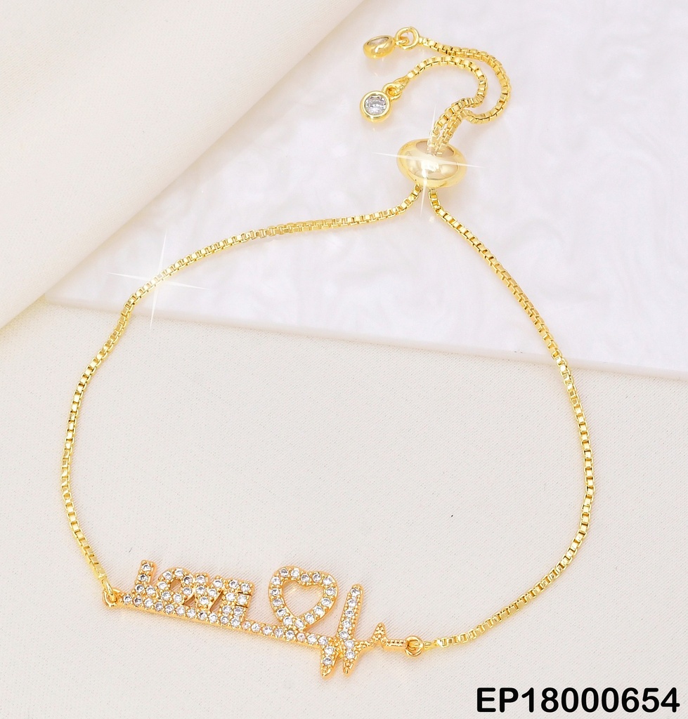 PULSERA FINA "LOVE"💛 ZIRCONIAS 002N1540-864