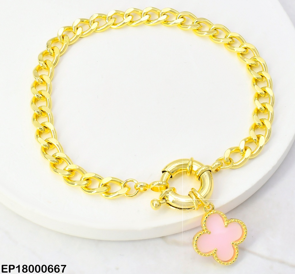 PULSERA TIFFANY FLOR VAN CLEEF ROSA BE369-294