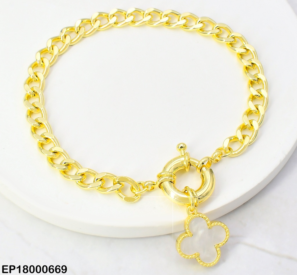 PULSERA TIFFANY FLOR VAN CLEEF NACAR BE371-294