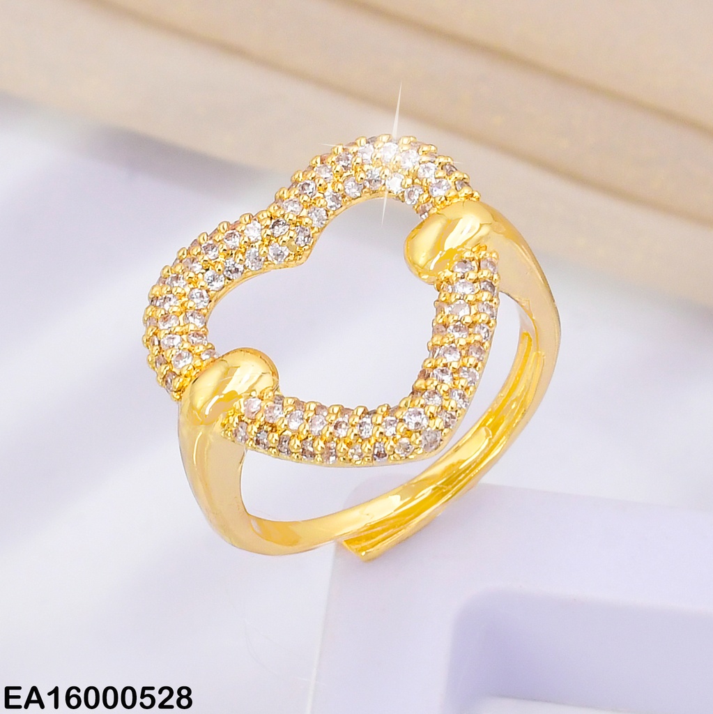 ANILLO DOR CROQUI CORAZON ZIRC. RE141-313