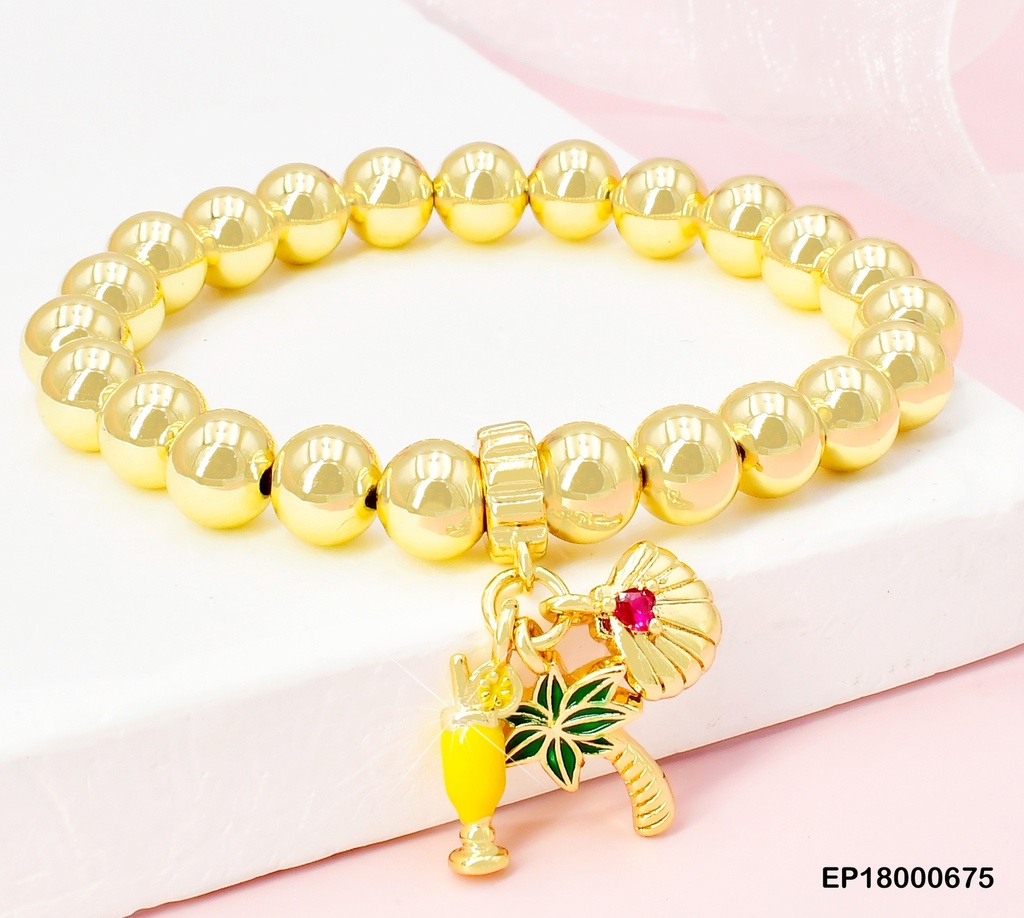 PULSERA PELOTITAS DIJES PLAYEROS BE378-294 (CHE)