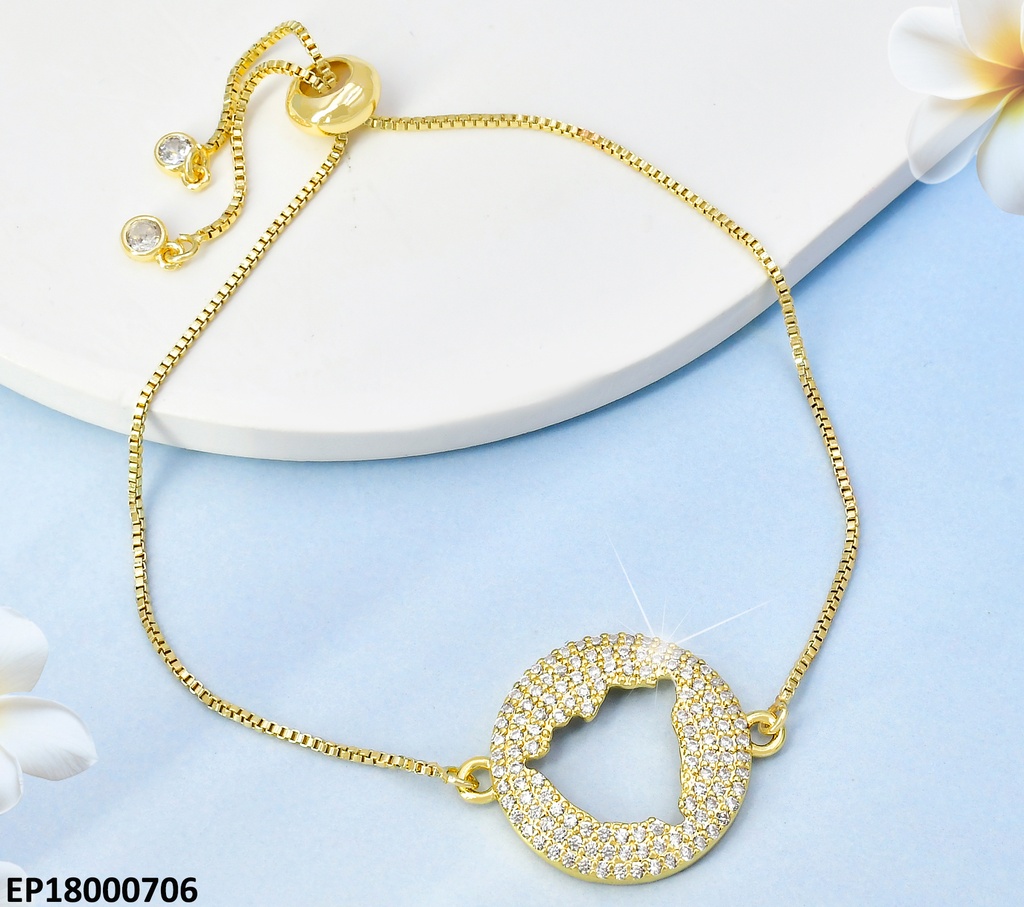 PULSERA AJUST.CENTRO RD.ZIRC CALADO MAPA NIC.N586