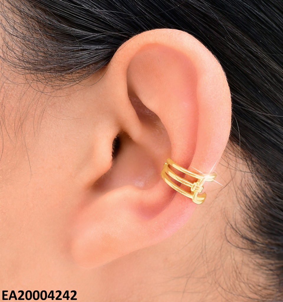 ARETES D/P EAR CUFF OVALO HORIZ DOBLE LINEA K6708