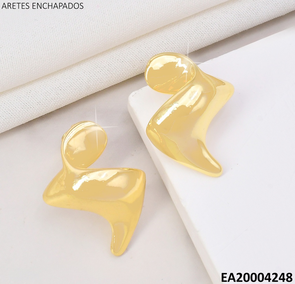 ARETES D/P ZIG ZAG INFLADO F4833-666