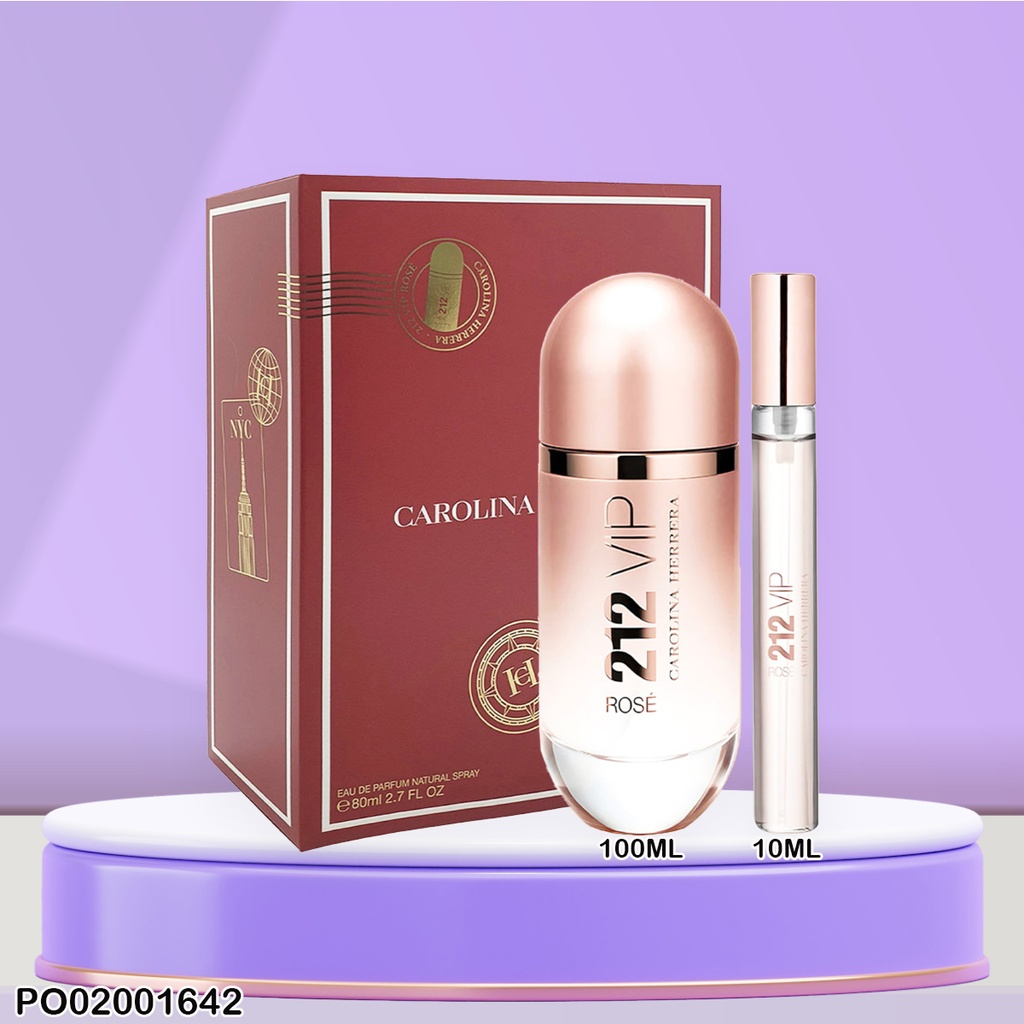 ESTUCHE PERFUMES 212 VIP ROSE WOMEN 2PCS EDP 80/10ML